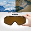 OutdoorMaster OTG Ski Goggles – Over Glasses Ski/Snowboard Goggles for Men, Women & Youth – 100% UV Protection(Vlt 24%)