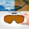 OutdoorMaster OTG Ski Goggles – Over Glasses Ski/Snowboard Goggles for Men, Women & Youth – 100% UV Protection(Vlt 25%)