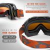 OutdoorMaster OTG Ski Goggles – Over Glasses Ski/Snowboard Goggles for Men, Women & Youth – 100% UV Protection(Vlt 25%)