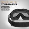 OutdoorMaster OTG Ski Goggles – Over Glasses Ski/Snowboard Goggles for Men, Women & Youth – 100% UV Protection(Vlt 47%)