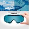 OutdoorMaster OTG Ski Goggles – Over Glasses Ski/Snowboard Goggles for Men, Women & Youth – 100% UV Protection(Vlt 60%)