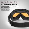 OutdoorMaster OTG Ski Goggles – Over Glasses Ski/Snowboard Goggles for Men, Women & Youth – 100% UV Protection(Vlt 65%)