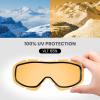 OutdoorMaster OTG Ski Goggles – Over Glasses Ski/Snowboard Goggles for Men, Women & Youth – 100% UV Protection(Vlt 65%)