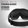 OutdoorMaster OTG Ski Goggles – Over Glasses Ski/Snowboard Goggles for Men, Women & Youth – 100% UV Protection(Vlt 8%)