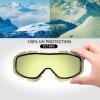 OutdoorMaster OTG Ski Goggles – Over Glasses Ski/Snowboard Goggles for Men, Women & Youth – 100% UV Protection(Vlt 84%)