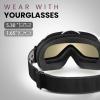 OutdoorMaster OTG Ski Goggles – Over Glasses Ski/Snowboard Goggles for Men, Women & Youth – 100% UV Protection(Vlt 84%)