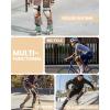 OutdoorMaster Skate Protective Gear Set for Adult & Youth, Skateboard Helmet Knee and Elbow Pads with Wrist Guards for Scooter, Inline Roller Skating, Skateboarding(Black + Orange)