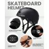 OutdoorMaster Skate Protective Gear Set for Adult & Youth, Skateboard Helmet Knee and Elbow Pads with Wrist Guards for Scooter, Inline Roller Skating, Skateboarding(Black + Black)