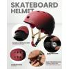 OutdoorMaster Skate Protective Gear Set for Adult & Youth, Skateboard Helmet Knee and Elbow Pads with Wrist Guards for Scooter, Inline Roller Skating, Skateboarding(Red + Black)