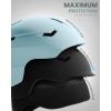 OutdoorMaster Ski Helmet Set,Snowboard Helmet with Goggles for Adults – Durable PC Shell, Protective EPS Foam & 10 Cooling Vents -Snow Helmets for Men, Women & Youth(Matte Mint)