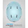 OutdoorMaster Ski Helmet Set,Snowboard Helmet with Goggles for Adults – Durable PC Shell, Protective EPS Foam & 10 Cooling Vents -Snow Helmets for Men, Women & Youth(Matte Mint)