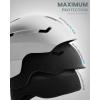OutdoorMaster Ski Helmet Set,Snowboard Helmet with Goggles for Adults – Durable PC Shell, Protective EPS Foam & 10 Cooling Vents -Snow Helmets for Men, Women & Youth(Matte White)