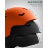 OutdoorMaster Ski Helmet Set,Snowboard Helmet with Goggles for Adults – Durable PC Shell, Protective EPS Foam & 10 Cooling Vents -Snow Helmets for Men, Women & Youth(Matte Orange)