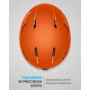 OutdoorMaster Ski Helmet Set,Snowboard Helmet with Goggles for Adults – Durable PC Shell, Protective EPS Foam & 10 Cooling Vents -Snow Helmets for Men, Women & Youth(Matte Orange)