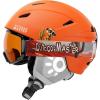 OutdoorMaster Anoa Kids Ski Helmet and Goggles Set – Snowboard Helmet with Ski Goggles – Durable PC Shell, Shock-Absorbing EPS Core & Adjustable Fit – Certified Snow Helmets for Boys, Girls & Youth(Orange)