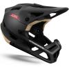 OutdoorMaster Full Face Mountain Bike Helmet for Men & Women-Two Removable Chin Pad Mountain Bike Helmet Grizzly, Ventilation Lightweight Racing Downhill DH BMX MTB Helmet(Meteorite Black)