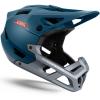 OutdoorMaster Full Face Mountain Bike Helmet for Men & Women-Two Removable Chin Pad Mountain Bike Helmet Grizzly, Ventilation Lightweight Racing Downhill DH BMX MTB Helmet(Azure Blue)