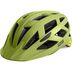 OutdoorMaster Gem Recreational MIPS Cycling Helmet – Two Removable Liners & Ventilation in Multi-Environment – Bike Helmet in Mountain, Motorway for Youth & Adult(Speed Yellow)