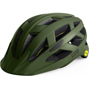 OutdoorMaster Gem Recreational MIPS Cycling Helmet – Two Removable Liners & Ventilation in Multi-Environment – Bike Helmet in Mountain, Motorway for Youth & Adult(Palm Green)
