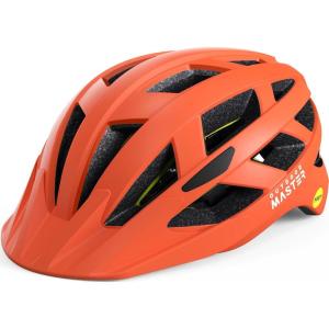 OutdoorMaster Gem Recreational MIPS Cycling Helmet – Two Removable Liners & Ventilation in Multi-Environment – Bike Helmet in Mountain, Motorway for Youth & Adult(Matte Orange)