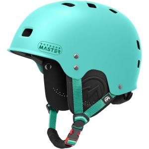 OutdoorMaster Kayak Helmet, Wakeboard Helmet Whitewater Helmet Men Women, Water Helmet with Ear Pads, Surf Helmet 12 Vents Dial Fit Adjustment Longboard Helmet, Perfect for Kayaking, Boating(Matte Green)