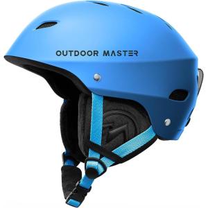 OutdoorMaster Kelvin Ski Helmet – Snowboard Helmet for Men, Women & Youth(Blue)