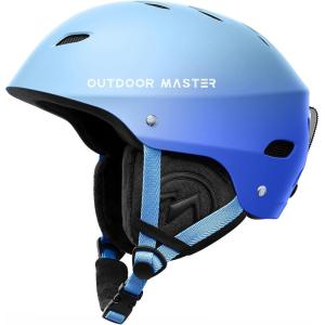 OutdoorMaster Kelvin Ski Helmet – Snowboard Helmet for Men, Women & Youth(Gradient Blue)