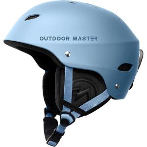 OutdoorMaster Kelvin Ski Helmet – Snowboard Helmet for Men, Women & Youth(Gray Blue)