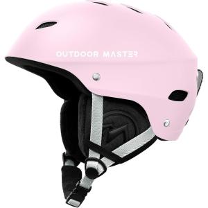 OutdoorMaster Kelvin Ski Helmet – Snowboard Helmet for Men, Women & Youth(Matte Pink)