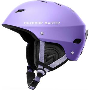 OutdoorMaster Kelvin Ski Helmet – Snowboard Helmet for Men, Women & Youth(Matte Purple)