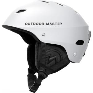 OutdoorMaster Kelvin Ski Helmet – Snowboard Helmet for Men, Women & Youth(White)