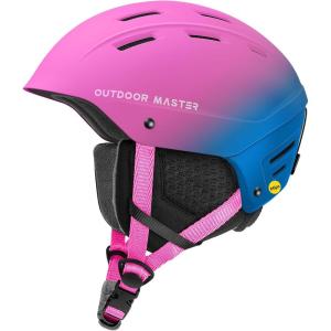 OutdoorMaster MIPS Ski Helmet – Kelvin II MIPS Snow Sport Helmet Snowboard Helmet for Men Women & Youth(Gradient Pink Blue)
