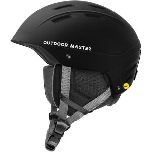 OutdoorMaster MIPS Ski Helmet – Kelvin II MIPS Snow Sport Helmet Snowboard Helmet for Men Women & Youth(Matte Black)