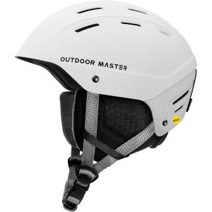 OutdoorMaster MIPS Ski Helmet – Kelvin II MIPS Snow Sport Helmet Snowboard Helmet for Men Women & Youth(Matte White)