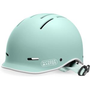 OutdoorMaster Toddler Helmet, Toddler Bike Helmet, Bike Helmet for Youth Boys & Girls, Kids Helmet with Visor, Dial Fit Adjustment Ventilation Multi-Sport Helmet for Bicycle Skate Scooter Longboard(Matte Green)
