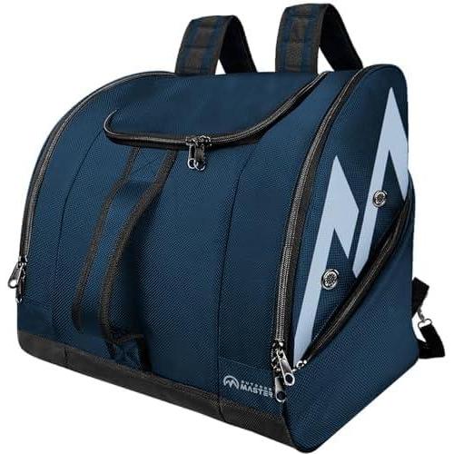 imageOutdoorMaster Boot Bag POLAR BEAR 50L Ski Boots and Snowboard Boots Bag Excellent for Travel with Waterproof Exterior ampamp Bottom for Men Women and Youth Dark Blue