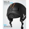 OutdoorMaster Kids Ski Helmet – MIPS Snow Helmet for Boys, Girls & Youth with Durable PC Shell & 12 Vents(Matte Black)