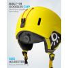 OutdoorMaster Kids Ski Helmet – MIPS Snow Helmet for Boys, Girls & Youth with Durable PC Shell & 12 Vents(Matte Yellow)