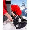 OutdoorMaster Thermolite Merino Wool Ski Socks, Compression Thermal Snowboarding Socks for Men & Women, Cold Weather(Black)