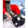 OutdoorMaster Thermolite Merino Wool Ski Socks, Compression Thermal Snowboarding Socks for Men & Women, Cold Weather(Green)
