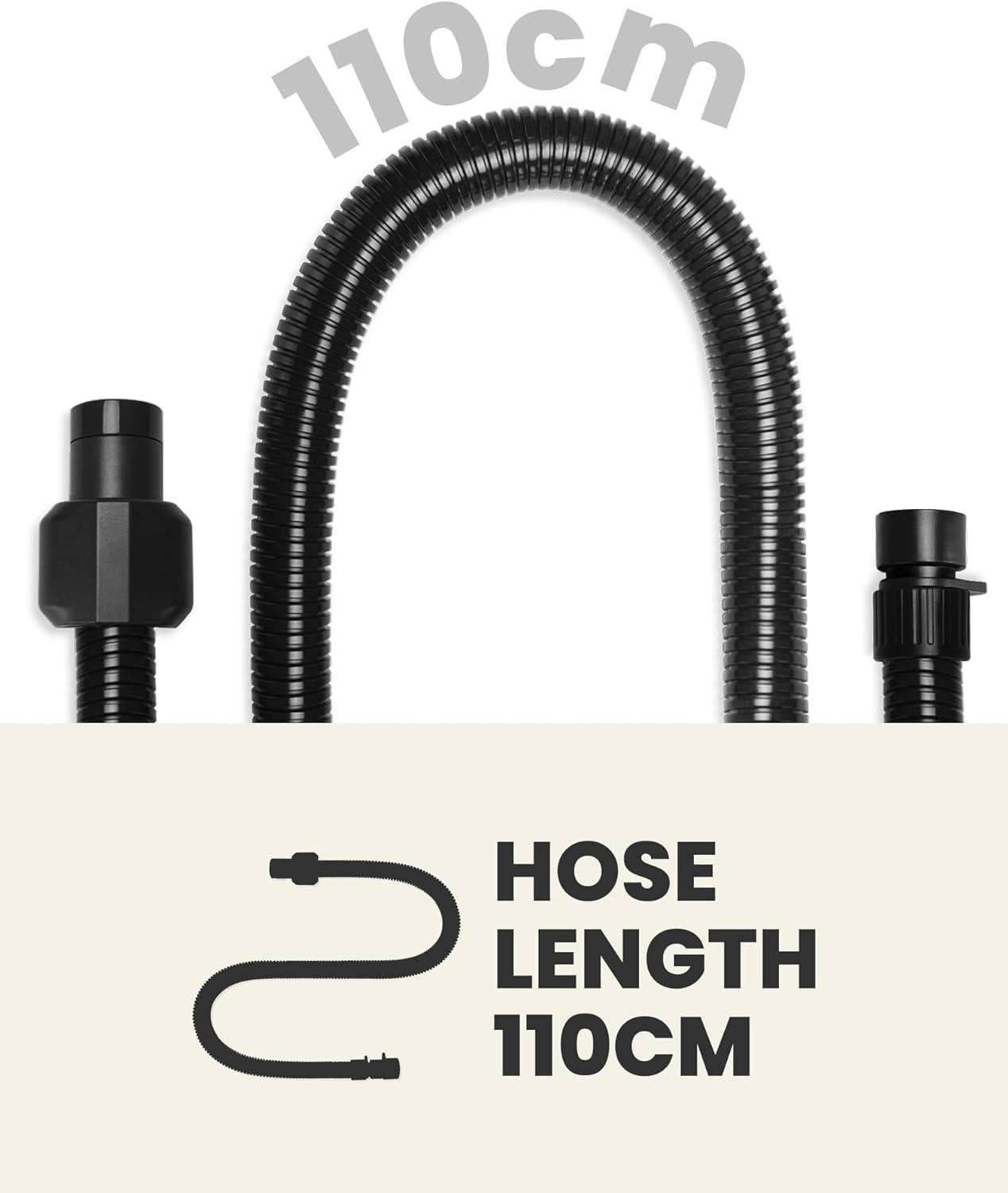 imageOutdoorMaster Inflatable Boat Sup Pump Adapter amp Air Hose Kit Electric Paddle Board Pump Sup Air Pump Accessories with 7 Air Valve Nozzles for Inflatable Stand Up Paddle BoardBoatTentPool