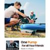 OutdoorMaster 20PSI High Pressure SUP Air Pump, The Cachalot 2 Mini Paddle Board Pump, Intelligent Dual Stage Inflation & Auto-Off, Deflation Function, 12V DC Car Connector for Inflatable SUP Boards(Cachalot)