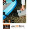 OutdoorMaster 20PSI High Pressure SUP Air Pump, The Cachalot 2 Mini Paddle Board Pump, Intelligent Dual Stage Inflation & Auto-Off, Deflation Function, 12V DC Car Connector for Inflatable SUP Boards(Cachalot)