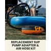 OutdoorMaster Inflatable Boat Sup Pump Adapter & Air Hose Kit, Electric Paddle Board Pump Sup Air Pump Accessories with 7 Air Valve Nozzles for Inflatable Stand Up Paddle Board/Boat/Tent/Pool