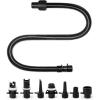 OutdoorMaster Inflatable Boat Sup Pump Adapter & Air Hose Kit, Electric Paddle Board Pump Sup Air Pump Accessories with 7 Air Valve Nozzles for Inflatable Stand Up Paddle Board/Boat/Tent/Pool