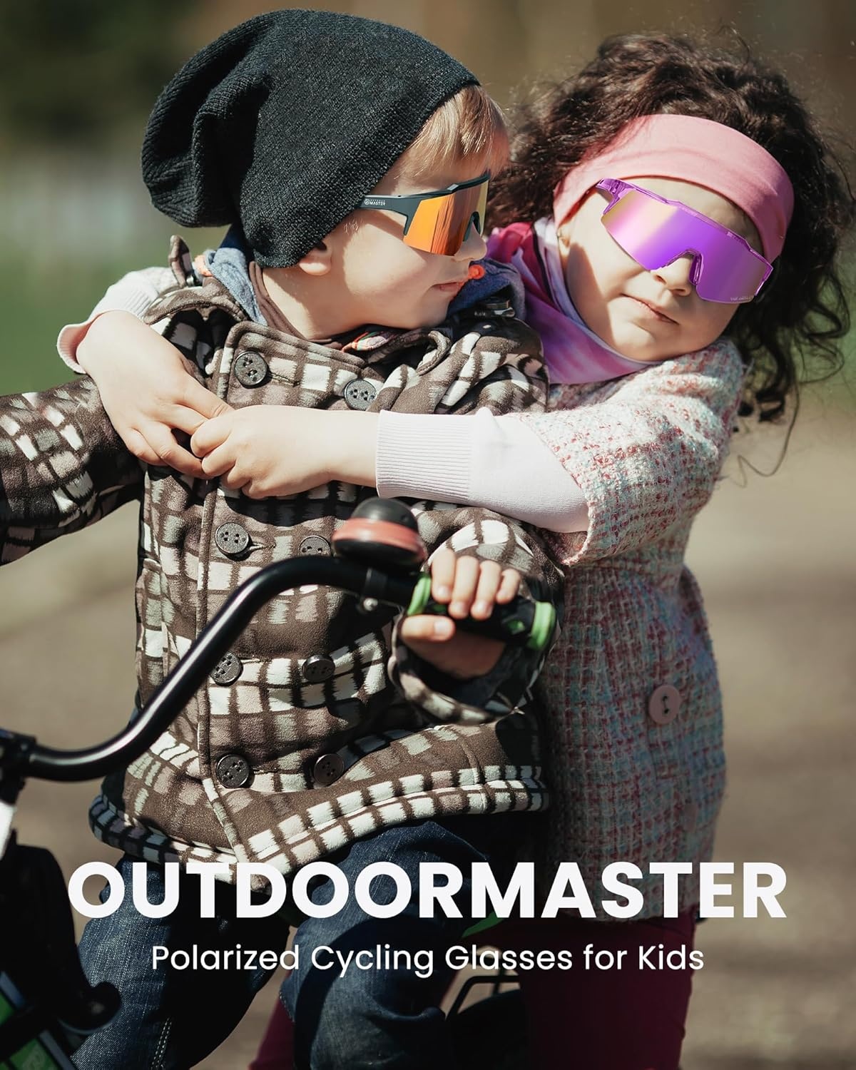 image:imageOutdoorMaster Hawk Kids Polarized Sunglasses Kids Baseball Sunglasses with UV Protection for Girls amp Boys 614Black Frame Revo Blue