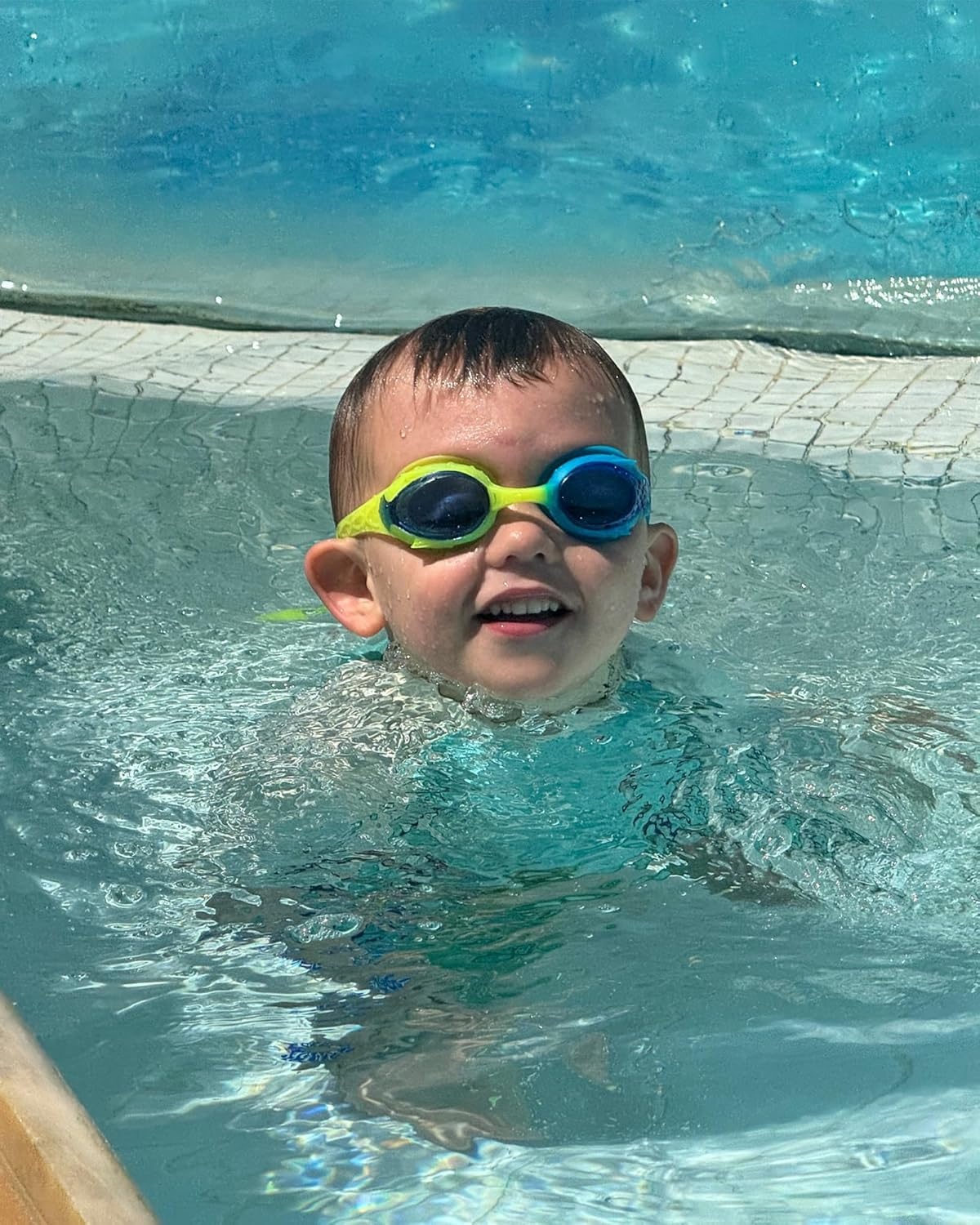 image:imageOutdoorMaster Kids Swim Goggles 2 Pack Quick Adjustable Strap Swimming Goggles for KidsAyellow Blue