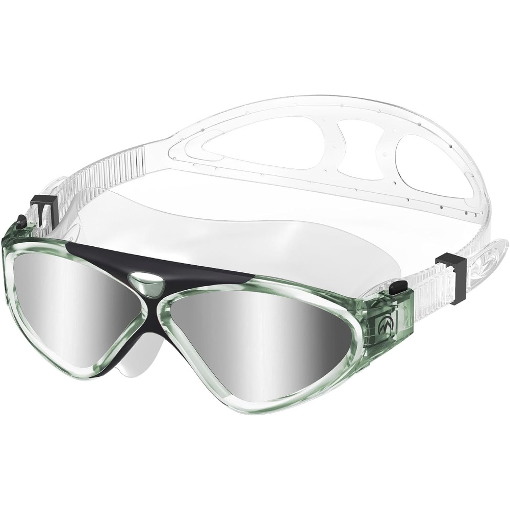 image:imageOutdoorMaster Swim Mask Wide View Swimming Mask amp Goggles Antifog WaterproofAsilver Mirror