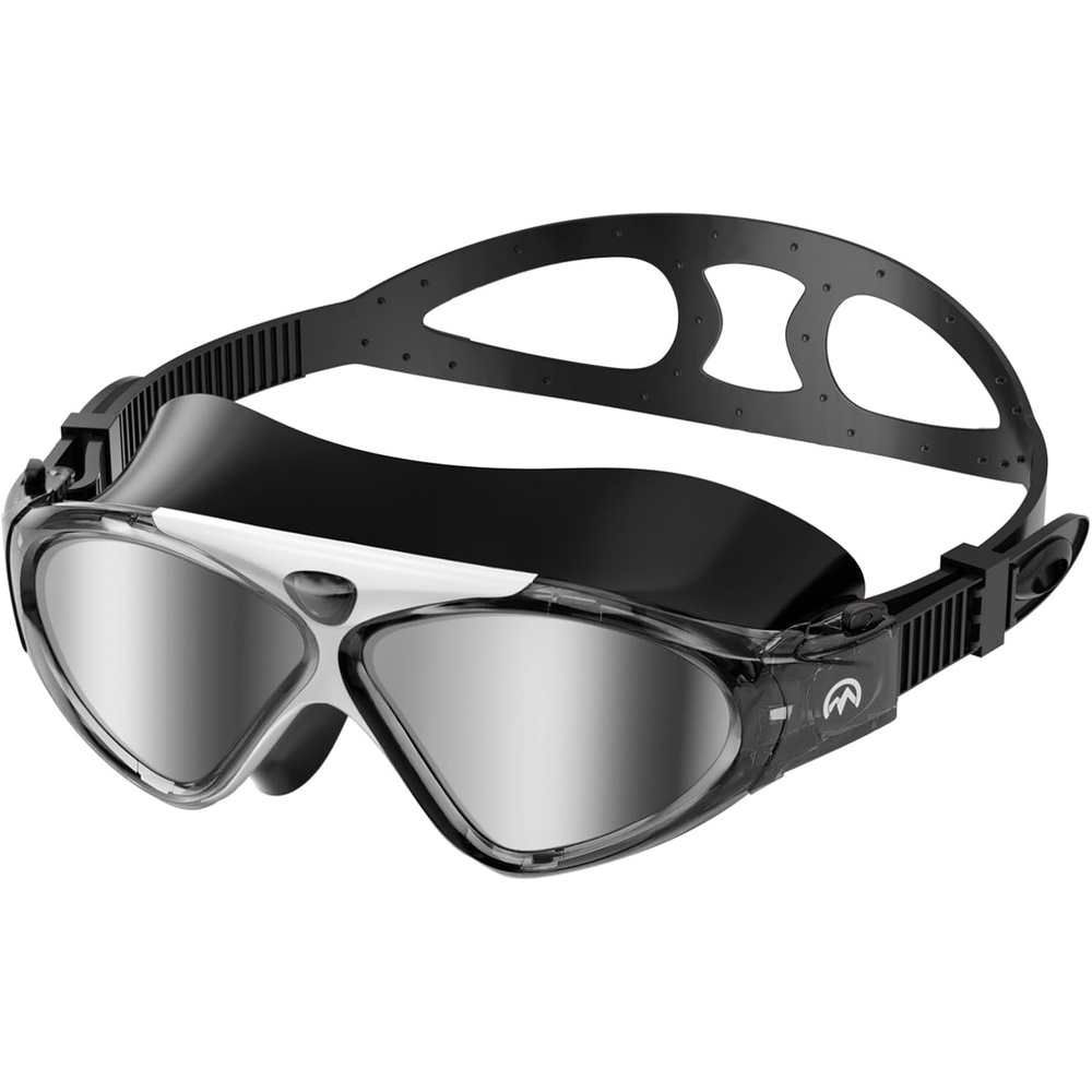 image:imageOutdoorMaster Swim Mask Wide View Swimming Mask amp Goggles Antifog WaterproofBsilver