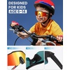 OutdoorMaster Hawk Kids Polarized Sunglasses, Kids Baseball Sunglasses with UV Protection for Girls & Boys 6-14(Black Frame Revo Red)